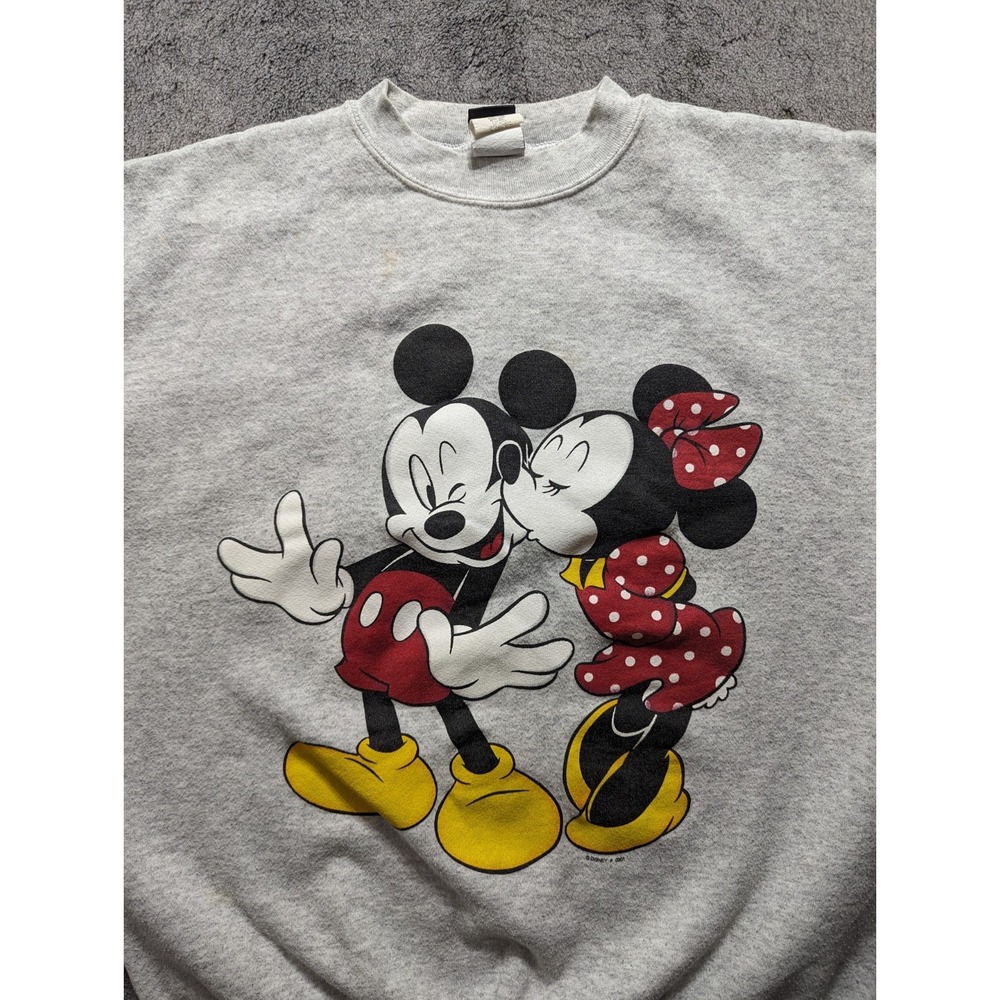 Vintage Disney Mickey Unlimited Sweatshirt Men's Size Large Gray - Picture 2 of 11